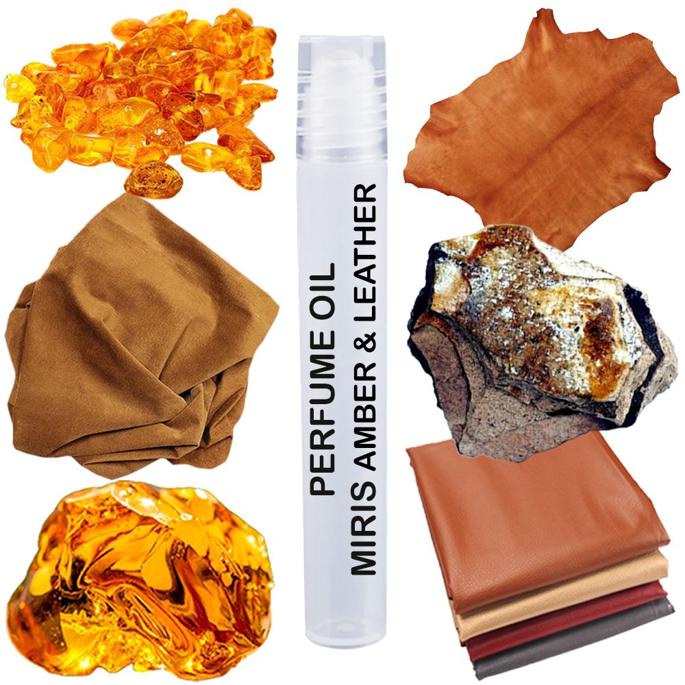 MIRIS Amber & Leather Unisex Perfume Oil 10 ml